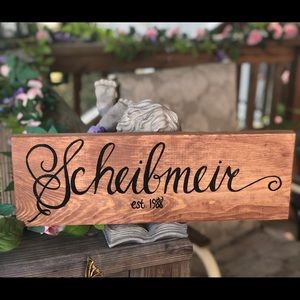 Custom name plaques